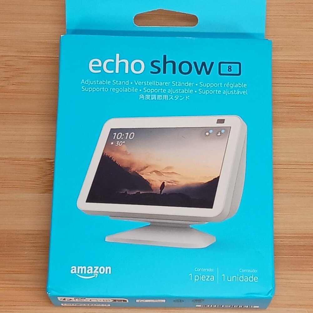 Adjustable Stand for Echo Show 8 2nd Gen Glacier White OEM New Sealed Box